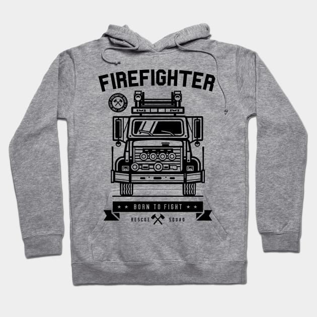 Firefighter Hoodie by CRD Branding